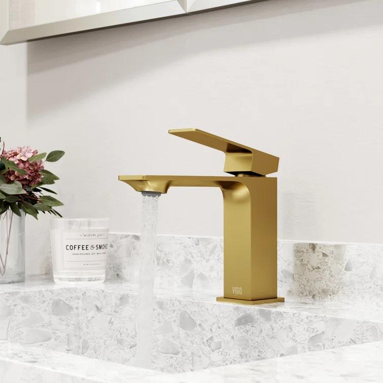 Dunn 6" H Single Handle Single Hole Bathroom Faucet