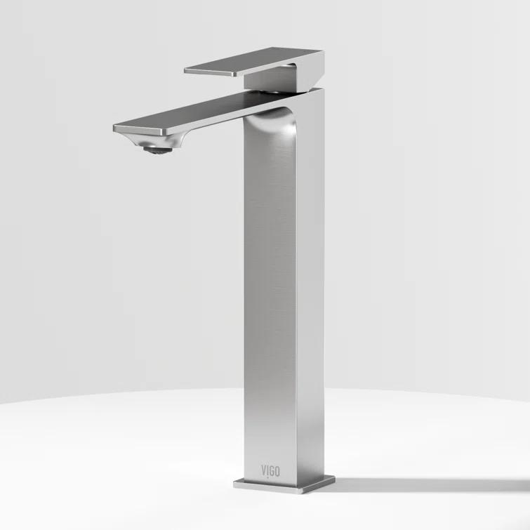 Dunn 11" H Single Handle Vessel Sink Bathroom Faucet