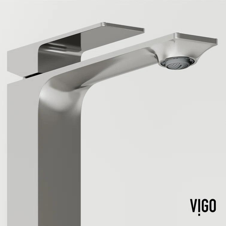 Dunn 11" H Single Handle Vessel Sink Bathroom Faucet