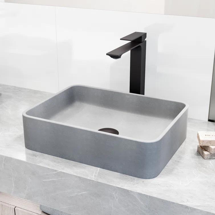 Dunn 11" H Single Handle Vessel Sink Bathroom Faucet
