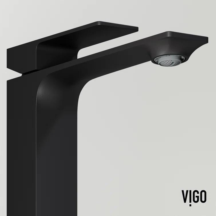 Dunn 11" H Single Handle Vessel Sink Bathroom Faucet