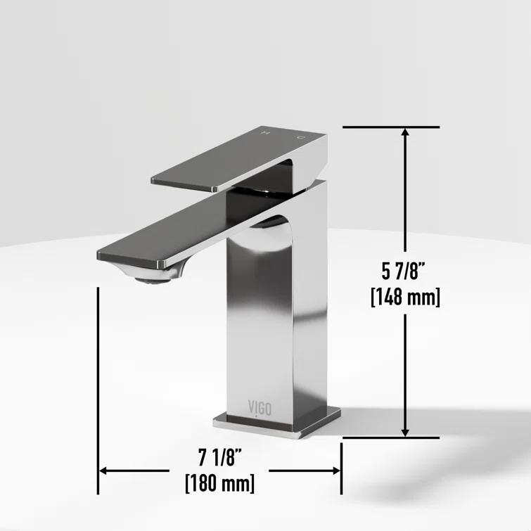 Dunn 6" H Single Handle Single Hole Bathroom Faucet