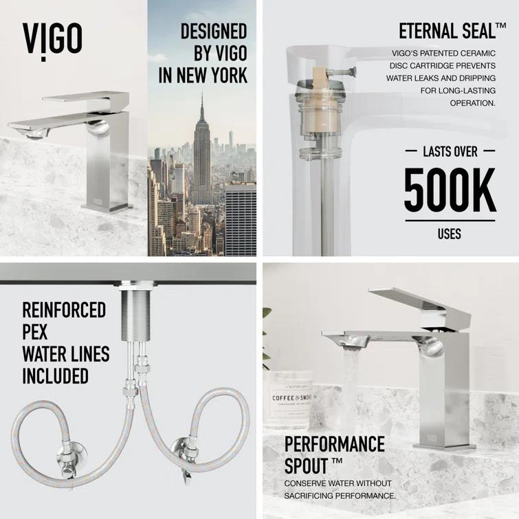Dunn 6" H Single Handle Single Hole Bathroom Faucet
