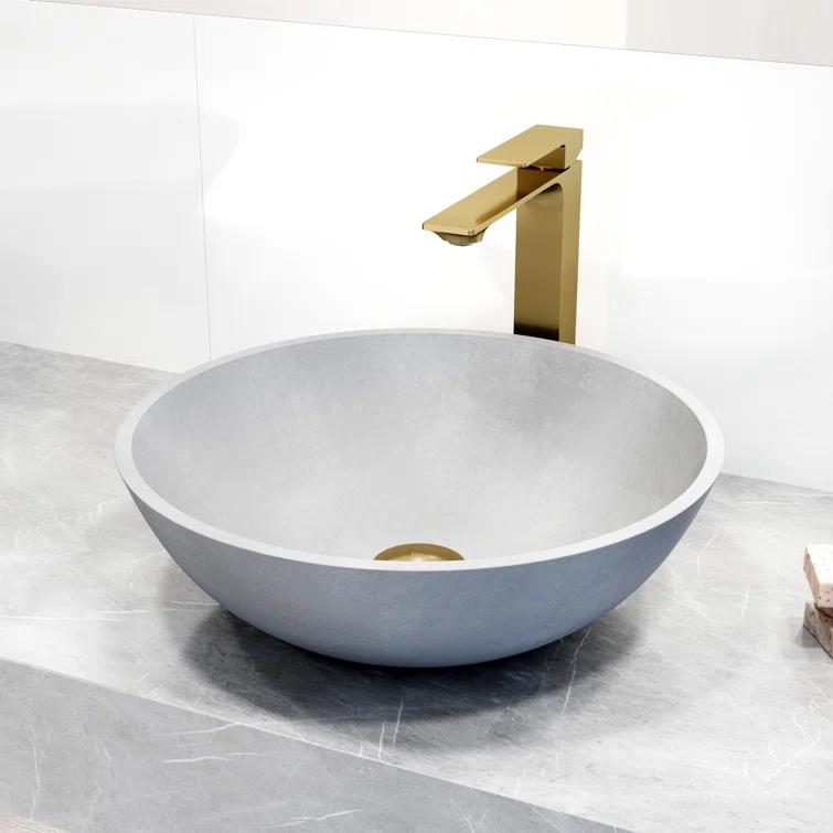Dunn 11" H Single Handle Vessel Sink Bathroom Faucet