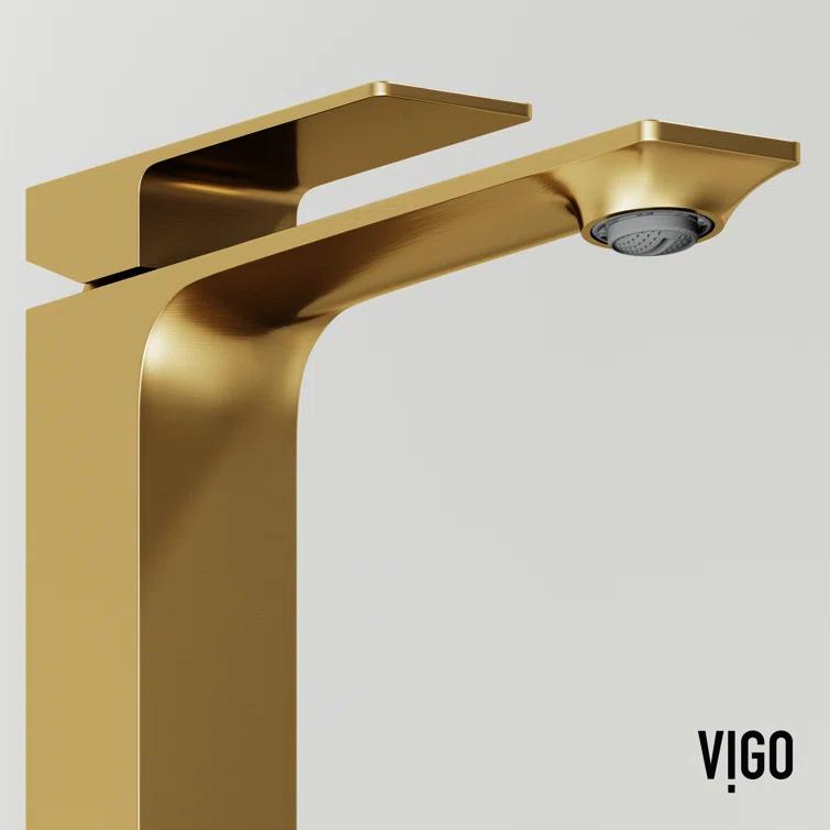 Dunn 11" H Single Handle Vessel Sink Bathroom Faucet