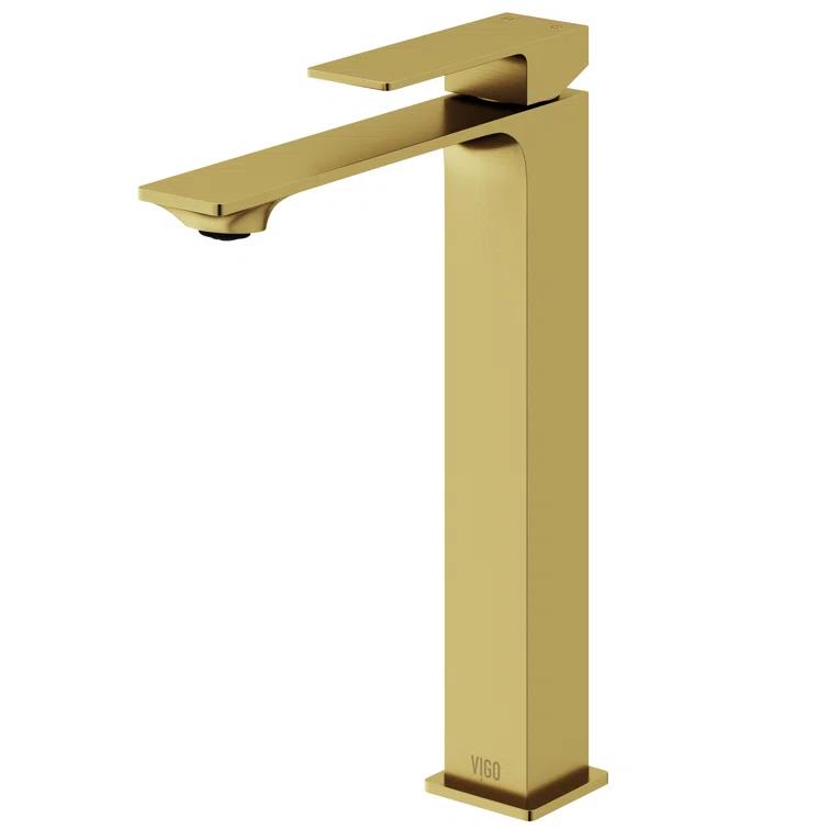 Dunn 11" H Single Handle Vessel Sink Bathroom Faucet