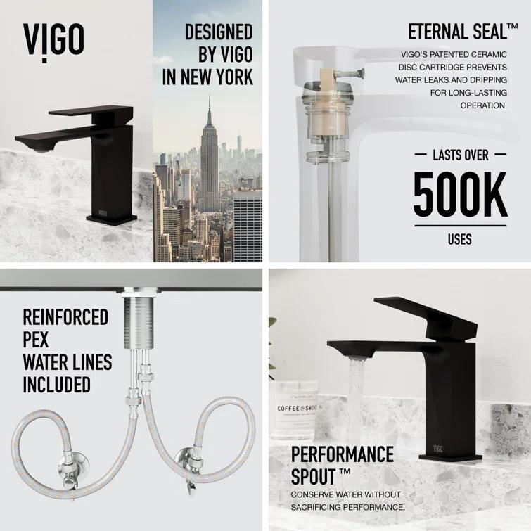 Dunn 6" H Single Handle Single Hole Bathroom Faucet
