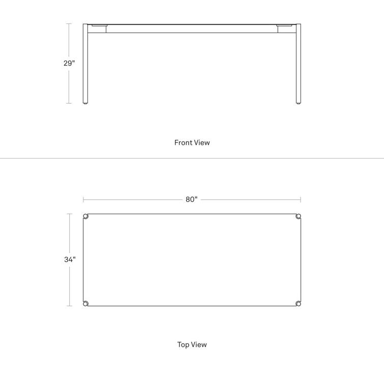 Comeuppance Rectangular Metal Outdoor Dining Table