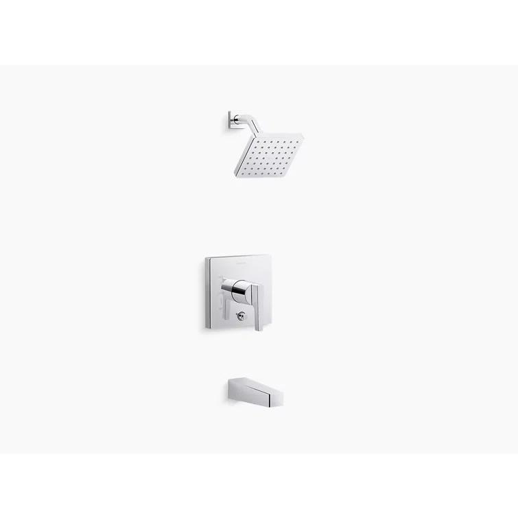 Honesty Rite-Temp Bath and Shower Trim with 1.75 Gpm Showerhead and Lever Handle