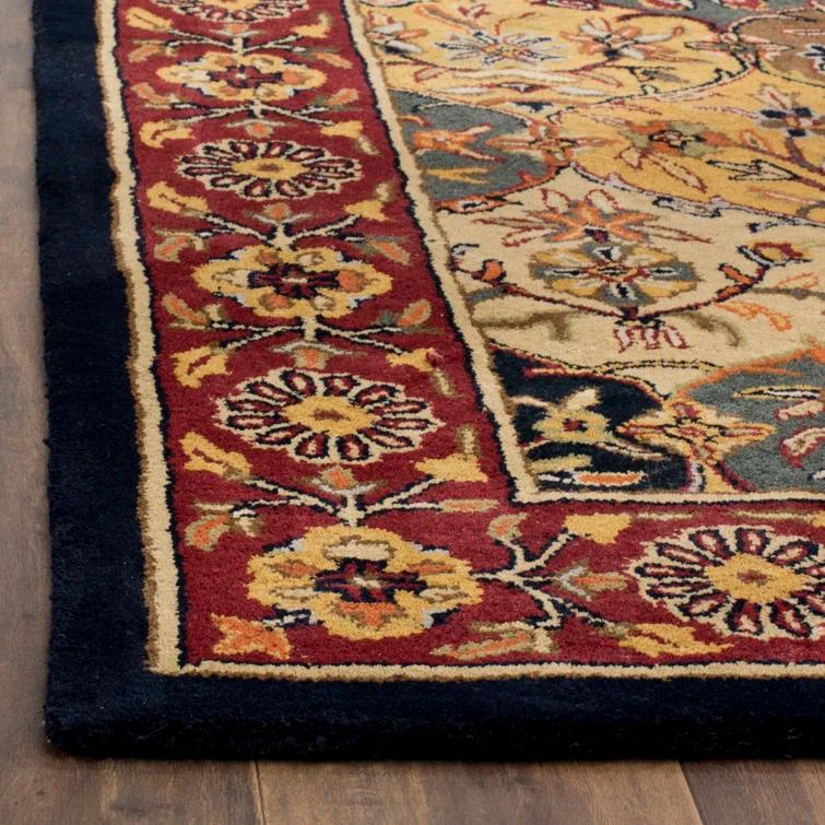 Heritage HG510 Hand Tufted Area Rug - Multi/Navy - 5'x8' - Safavieh.