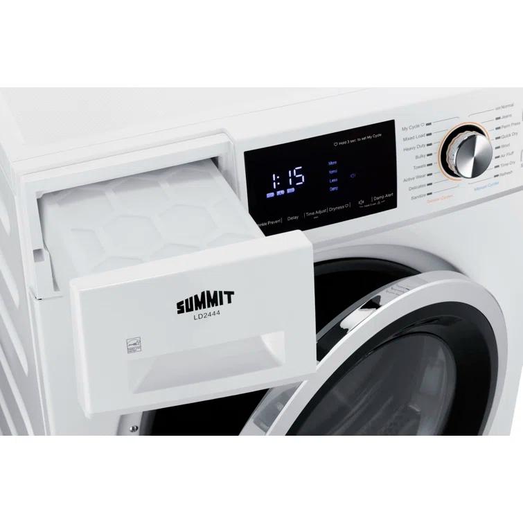 Summit Appliance Summit Appliance 4.4 Cubic Feet Ventless Electric Stackable Dryer LD2444