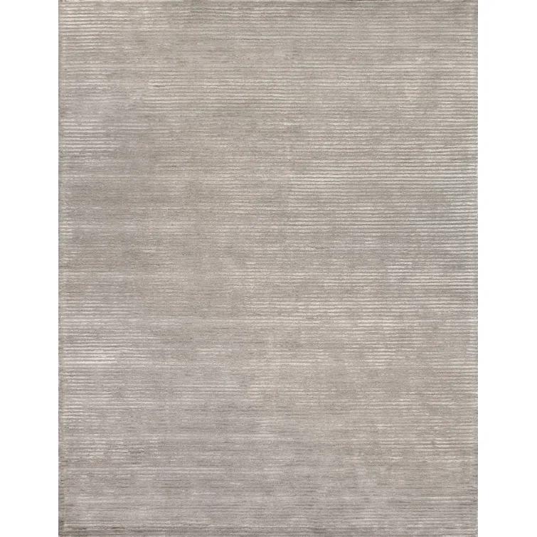 Edgy Hand Tufted Viscose Striped Rug