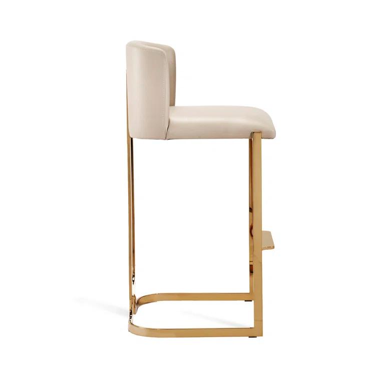 Banks Upholstered Counter Stool with Metal Frame