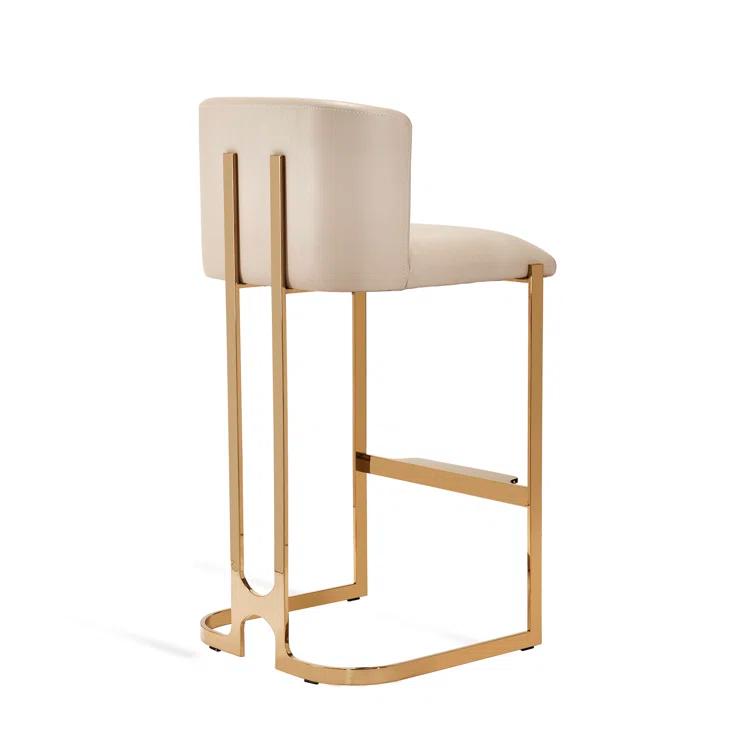 Banks Upholstered Counter Stool with Metal Frame
