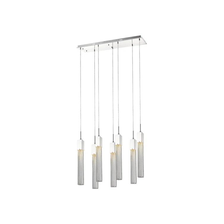 Avenue Lighting Boa 7 - Light Polished Chrome Kitchen Island Pendant