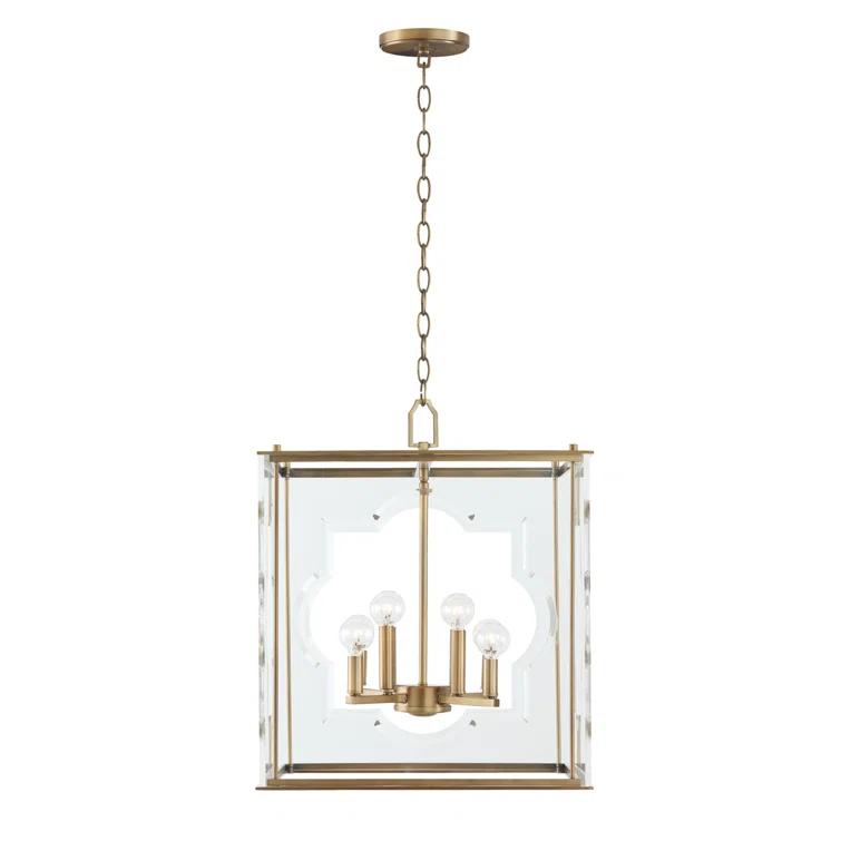 8 - Light Dimmable Square / Rectangle Chandelier