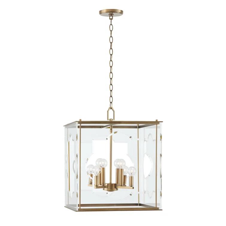 8 - Light Dimmable Square / Rectangle Chandelier