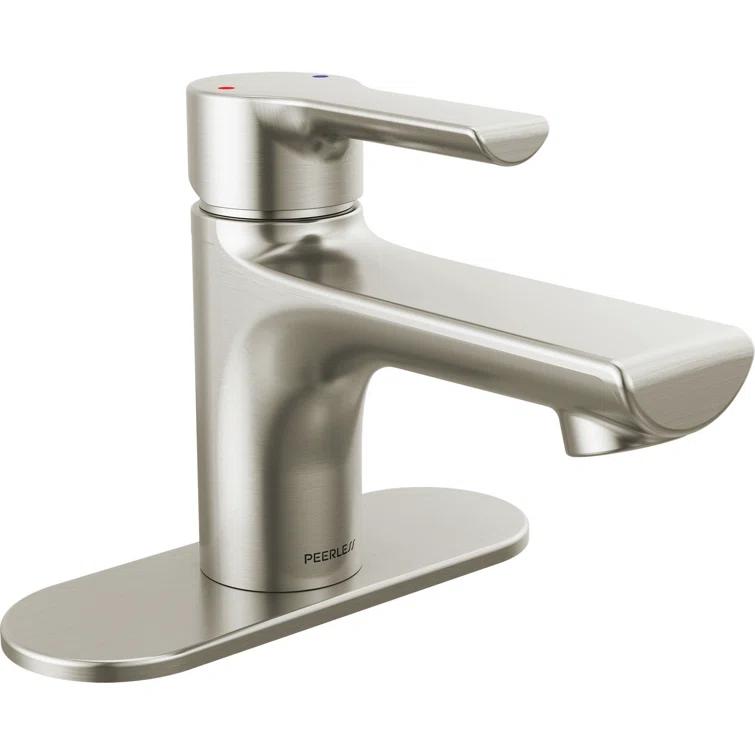 Single-Hole Single-handle Bathroom Faucet with Drain Assembly