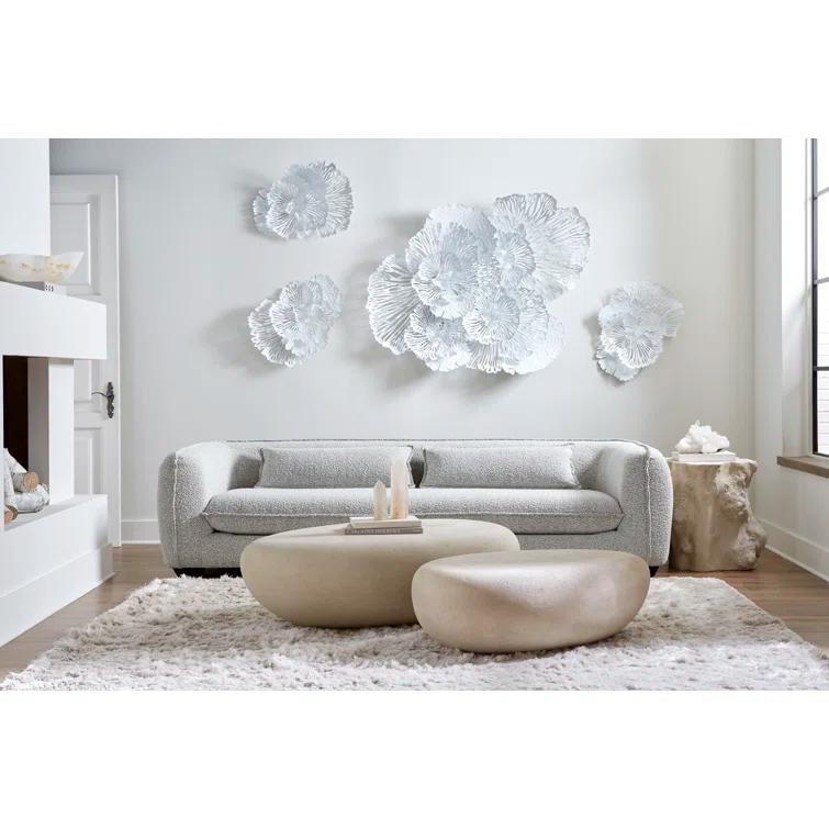 Phillips Collection Roman Stone River Stone Solid Coffee Table