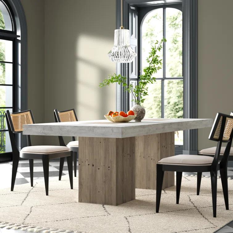 Two-Toned Reclaimed Wood Rectangle Dining Table (94")