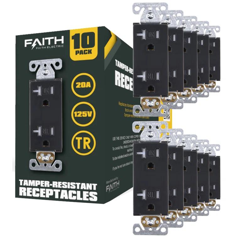 20 Tamper Resistant Decorator Outlet