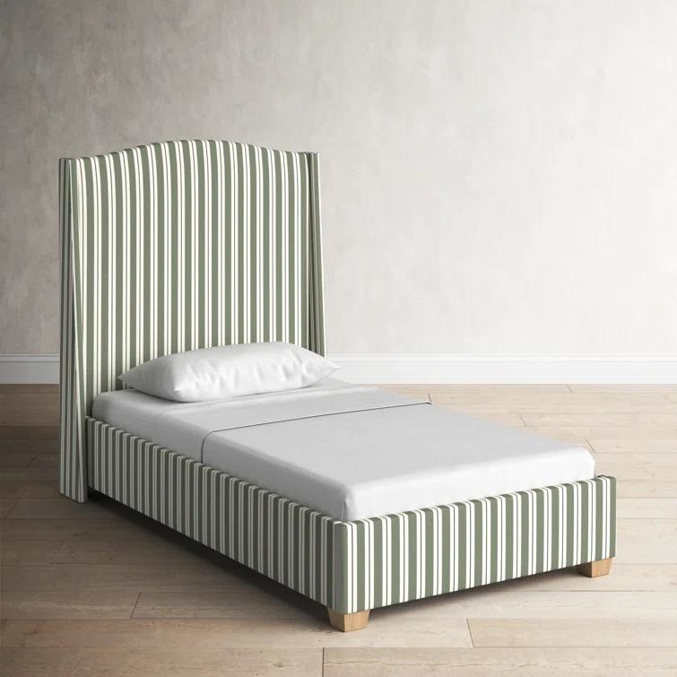 Hagerman Upholstered Wingback Bed