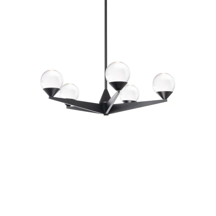 Modern Forms Double Bubble 5 - Light Dimmable LED Globe Chandelier