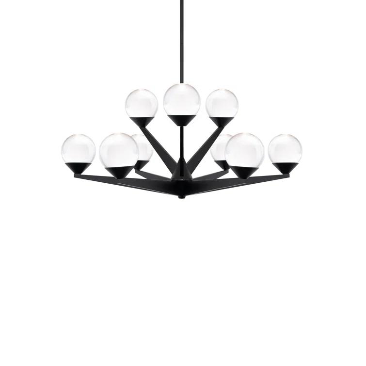 Double Bubble 9 - Light Dimmable LED Sputnik Sphere Chandelier