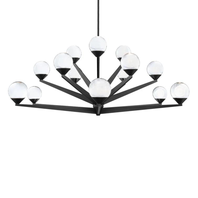 Modern Forms Double Bubble 15 - Light Dimmable LED Sputnik Sphere Chandelier