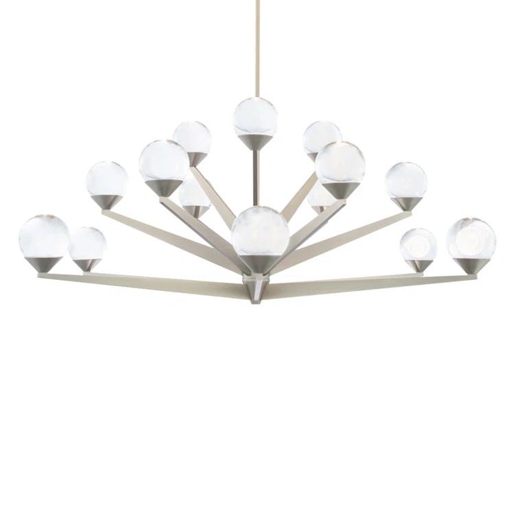 Double Bubble 15 - Light Dimmable LED Sputnik Sphere Chandelier