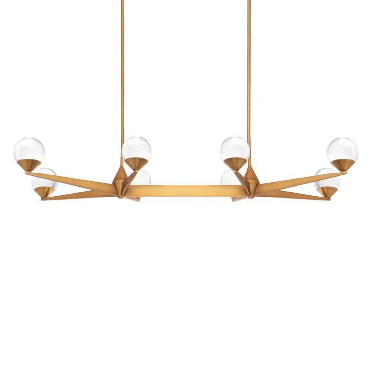 Modern Forms Double Bubble 8 - Light Dimmable LED Kitchen Island Linear Chandelier