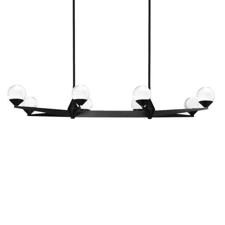Modern Forms Double Bubble 8 - Light Dimmable LED Kitchen Island Linear Chandelier