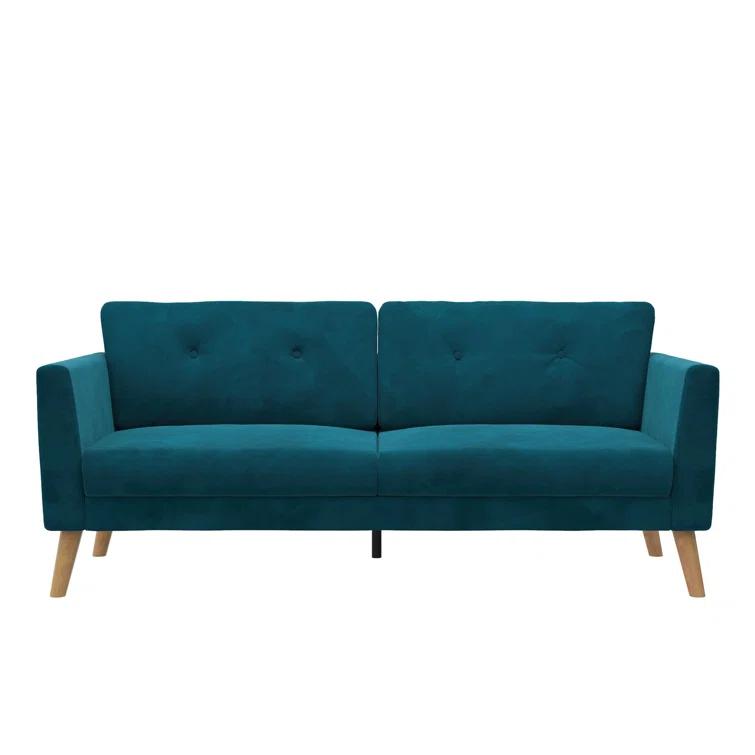 Gloria 75.5'' Velvet Square Arm Sofa