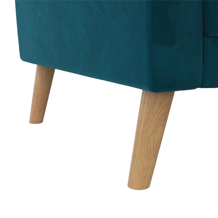 Gloria 75.5'' Velvet Square Arm Sofa