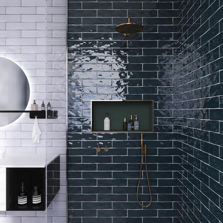Kezma 3 in. x 12 in. Ceramic Subway Wall Tile
