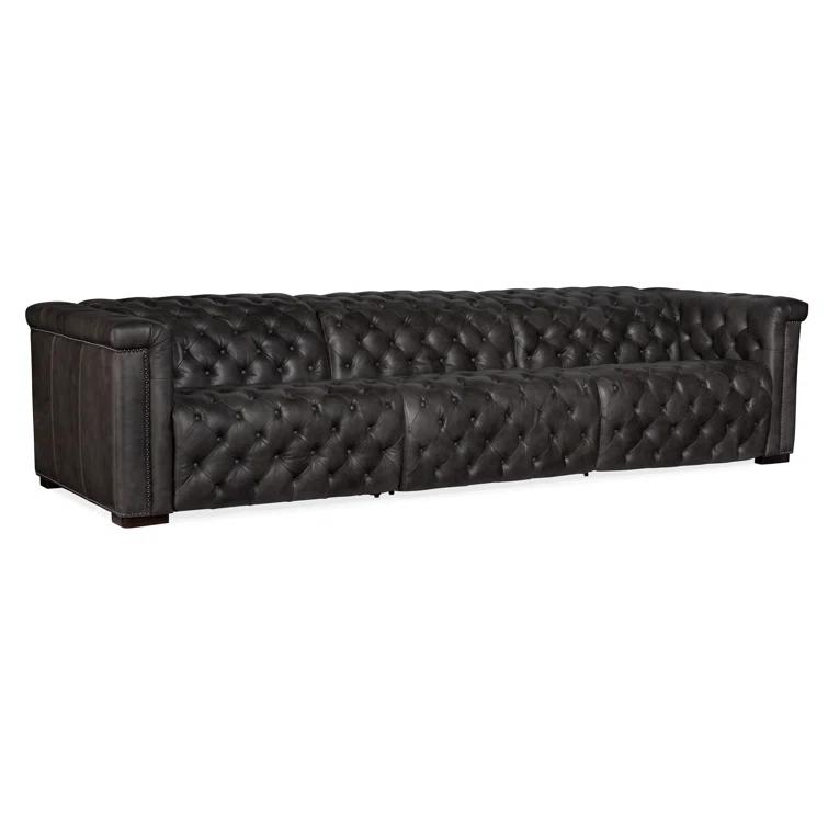 MS 124'' Leather Power Reclining Sofa