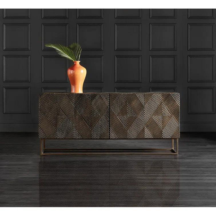 Melange 72'' Solid Wood Sideboard