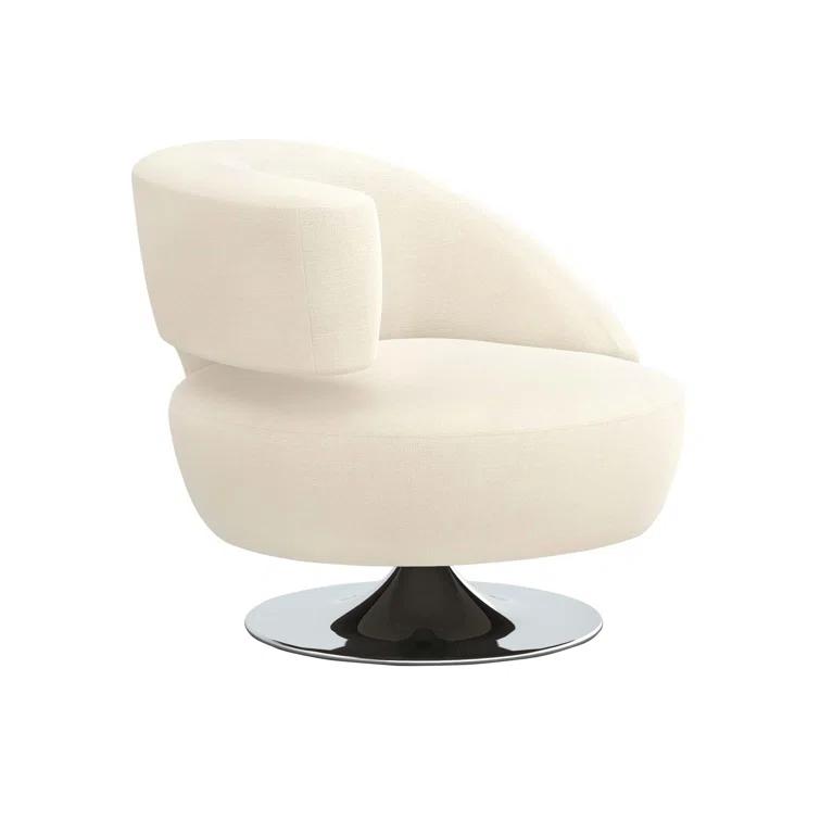 Isabella Upholstered Swivel Barrel Chair
