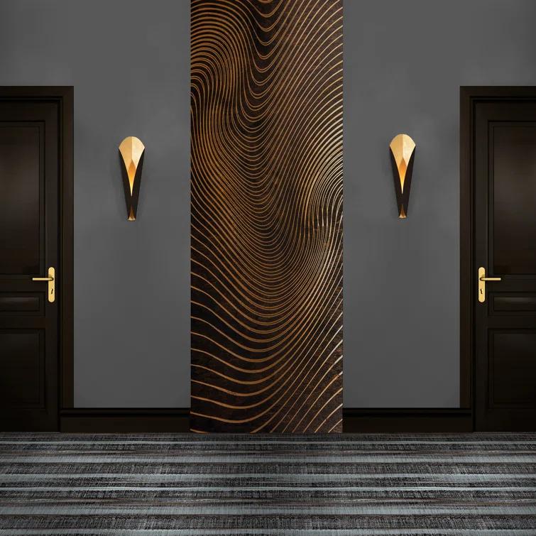 Fleur Aluminum LED Flush Mounted Sconce