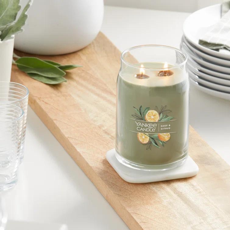 YANKEE CANDLE Signature Sage & Citrus Scented Jar Candle