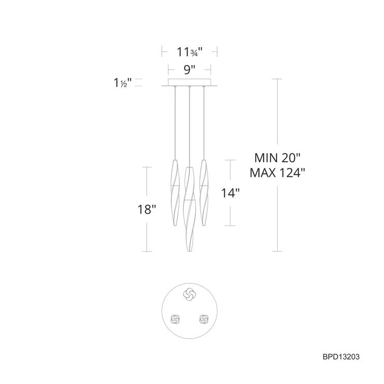 Kindjal 3 - Light LED Pendant