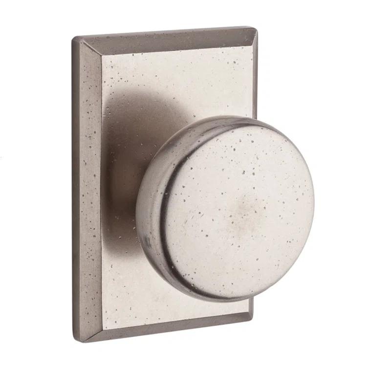 Rustic Double Dummy Door Knob with Rustic Square Rose