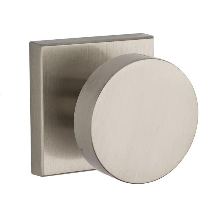 Contemporary Double Dummy Door Knob with Contemporary Square Rose