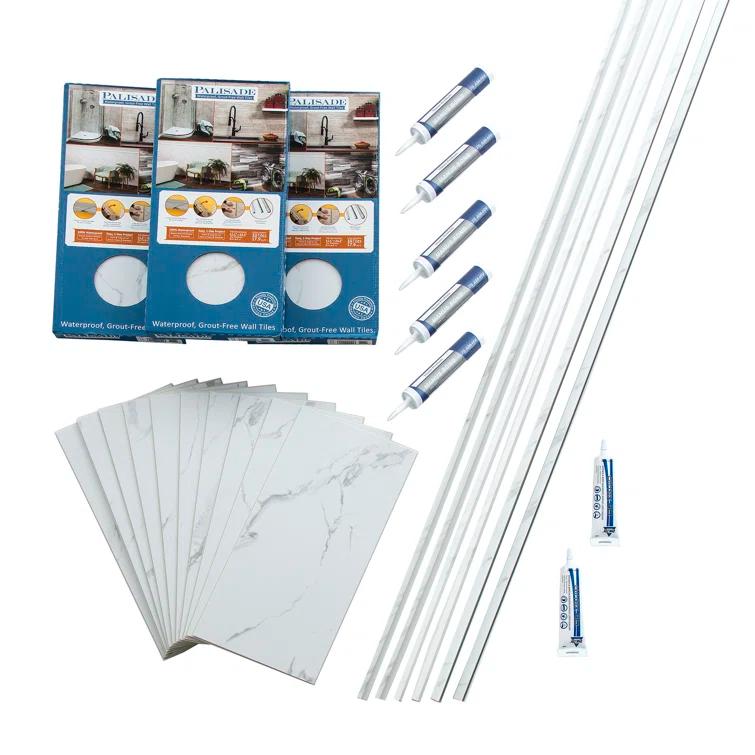 Palisade 23.2 in. x 11.1 in. Tile Shower and Tub Surround Kit