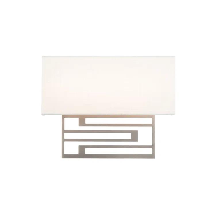 Brushed Nickel 14" LED Dimmable Wall Sconce for Modern Homes