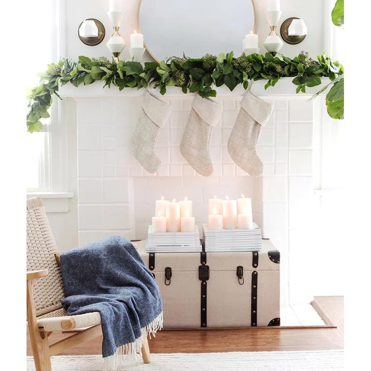 Purple Italian Herringbone Wool Throw Blanket