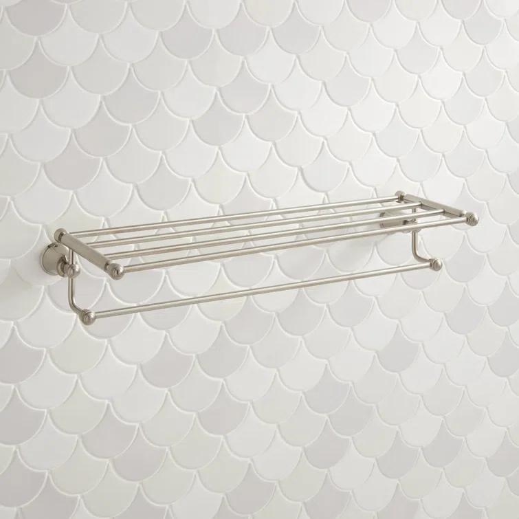 Cooper Collection Wall-Mount Towel Rack with Shelf