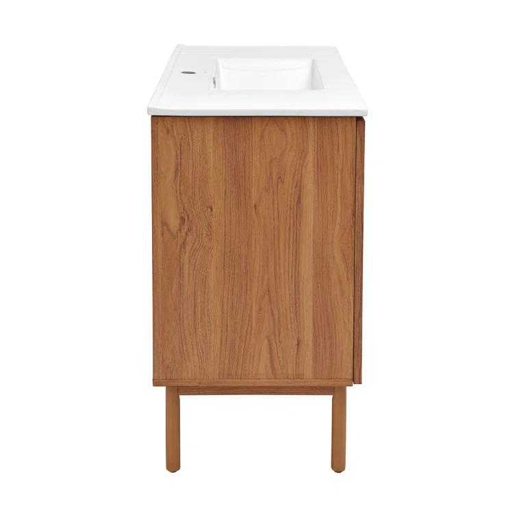 SM-BV663 Classe 36" Freestanding Bathroom Vanity in Golden Oak with Sink Top