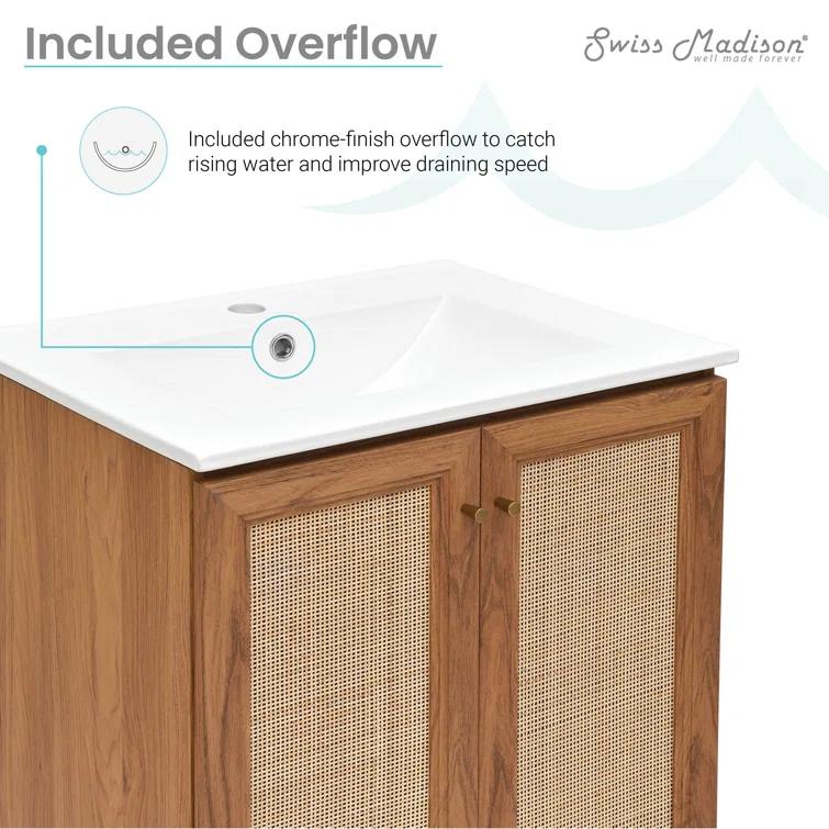 Classe 24" Freestanding Bathroom Vanity with Sink Top