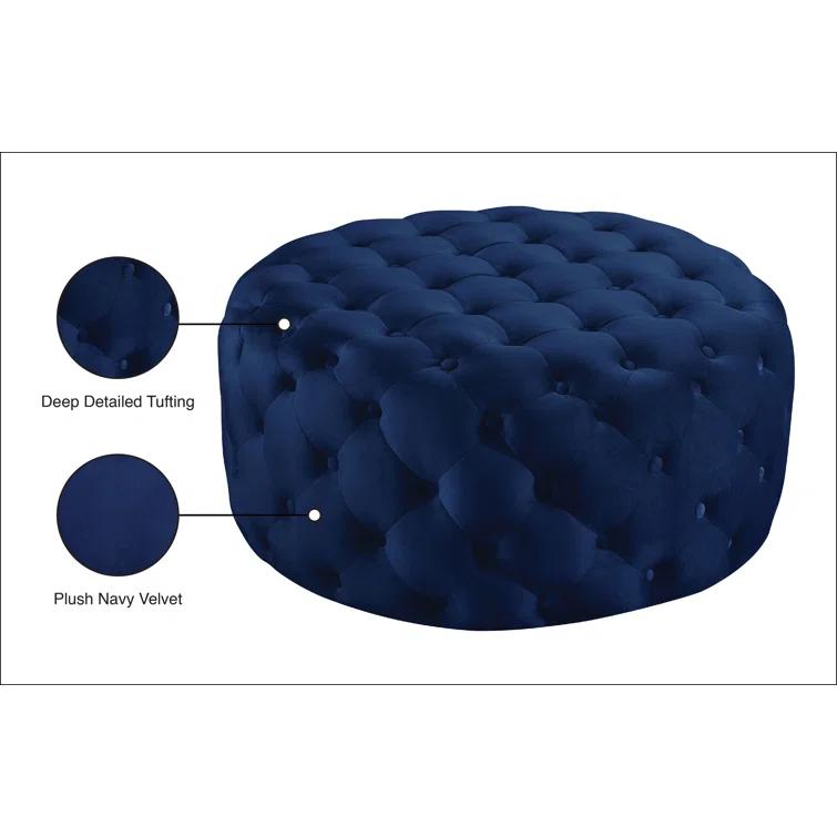 Plattsburgh Velvet Ottoman